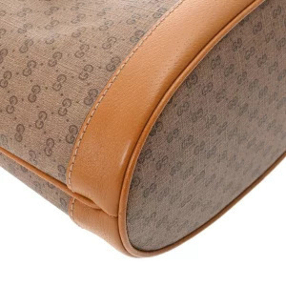 Gucci GG Supreme Disney Bucket Bag Mickey Mouse Brown Leather Shoulder - Picture 5 of 9